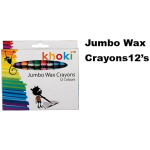 Khoki Jumbo Wax Crayons 12's